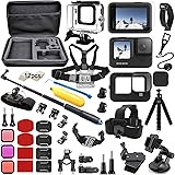 BMUUPY Kit di accessori compatibile con GoPro Hero 12 11/Hero 10 9 Black Action Camera Set Custodia impermeabile in protettiv