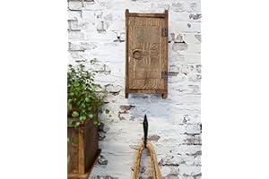 Chic Antique Hängeschrank Grimaud Wandschrank aus Backsteinform, Holz/Metall, 41073600