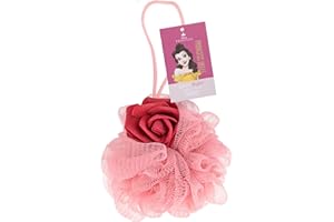 Mad Beauty Éponge en luffa Disney Princess La Belle et la Bête | Cadeau de beauté, cosmétique et soins de la peau pour femmes, adultes et enfants