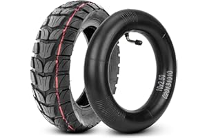 ANSENI Neumáticos de 10 pulgadas (10X3.0) (80/65-6) (255X80) para Kugoo M4 Dualtron VICTOR LUXURY EAGLE Speedway 4 Zero 10X Scooters eléctricos Minimotors (1 Neumatico offroad+1 camara aire)