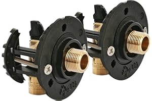 SOMATHERM FOR YOU, Kit de fixation robinet sous-lavabo pour tube PER Ø16 - Installation rapide sur plaque de plâtre 9,5 à 25mm - Raccords à glissement M12/17 - Étanchéité garantie