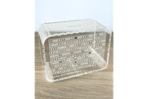 G U T H E LIFESTYLE Sparbox mit Zahlen ankreuzen mit Stift, Spardose aus Acryglas, Wiederverwendbare durchsichtige große Spardose mit Sparziel, Geld sparen, Spardose Kinder, Sparschwein, Sparbüchse (2000 Euro)