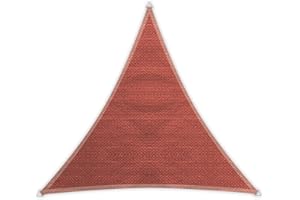 Windhager Voile d'ombrage Sunsail Adria, Triangulaire 3, 6 x 3, 6 m (Isocèle), Protection Solaire, Protection UV, Résistant aux Intempéries et Respirant, Terracotta, 10971