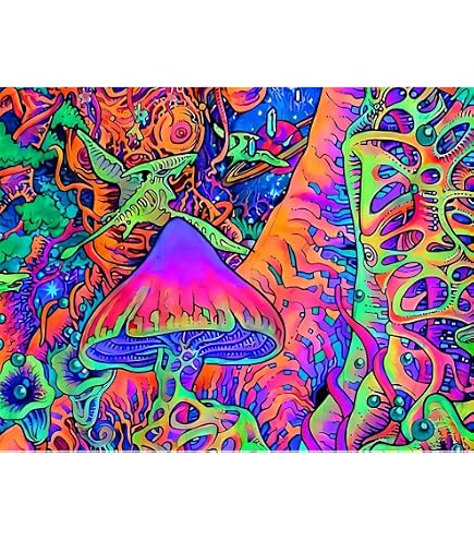 Roninkier UV-Wandteppich Mit Skelett-Motiv – 150x100 Cm, Schwarzlichtreaktiv, Psychedelisch Für Zimmer-Deko