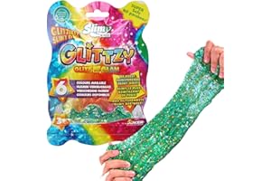 SLIMY Glittzy 90g Vert - Pâte à Modeler Originale Slimy Slime pour Enfants - Le Slime Le Plus Brillant de Tous Les Temps - Extra Riche en Paillettes pour des Effets de Couleur fantastiques (de 3 Ans)