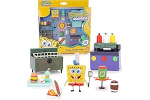 Toyland® 20 Piece SpongeBob SquarePants Figure & Accessories Playset - Teeny Krusty Krab Imaginative Play Pieces - Ages 5+