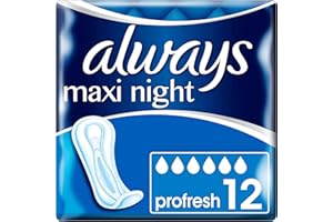 Always Maxi Noche Profresh Servilleta Sanitaria Sin Las Alas 190 g