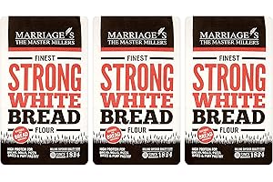 HOT SHOT TOOLS Marriages Finest Strong White Bread Flour, 1.5kg (Pack of 3)