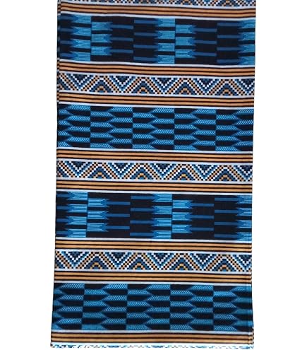 MAYNOWAX Coupon Pagne Tessuto Wax Africano 100% cotone 2 yards cioè 180x120cm