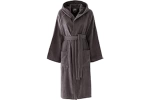 Bassetti Accappatoio Con Cappuccio, 100% Cotone, Adulto Uomo Donna Unisex, In Spugna Morbido Assorbente Resistente E Lavabile In Lavatrice