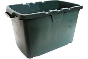 ALL-GREEN Coral 55 Litre Green Outdoor Kerbside Waste Recycling Box/Storage Box