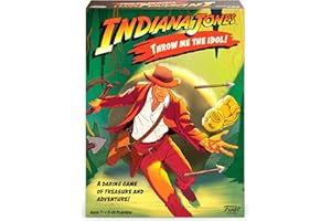 Funko Games Indiana Jones Throw Me The Idol Game - Raiders Of The Lost Ark - Light Strategy Board Game For Children & Adults (Ages 10+) - 2-4 Players - Collectable Vinyl Figure - Gift Idea