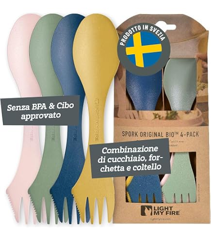 Light My Fire Spork Large, 2-pack | Forchette, coltelli e cucchiai | Italiano
