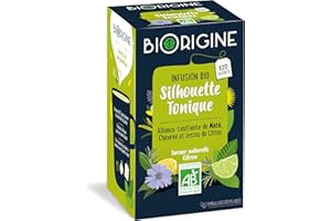 BiOrigine - Infusion bio Silhouette Tonique - Maté - Ingrédients d'origine naturelle - 20 sachets