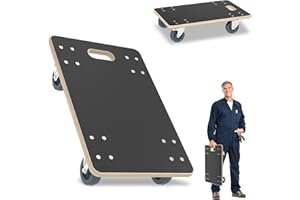 LZQ Transportroller Rollbretter Möbeltransportrollen mit Feststellbaren Rädern 600 x 400 x 145 mm Max 200 kg Tragkraft für Umzug Möbel-Transport Outdoor & Indoor (2 Stück)