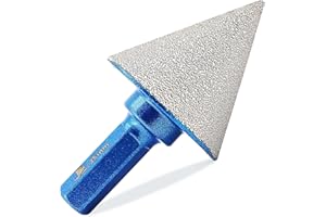 Foret conique diamant pour carrelage 35mm–BRSCHNITTx perceuse électrique à tige hexagonale, foret biseauté pour façonner l'élargissement, nettoyer les trous existants de granit, marbre et porcelaine