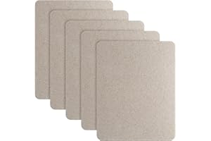 Giantree 5 Stück Glimmerscheibe Mikrowelle, 15 x 12 cm Mikrowelle Glimmerplatten Glimmerscheibe Für Mikrowellen Mikrowellenleiter Blätter Zuschneidbar Wellenleiterabdeckug Glimmerblatt