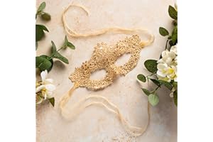 THE LACE MASK CO. Luxury Women's Lace Masquerade Prom Halloween Carnival Mask Ball