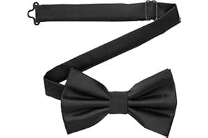 DonDon papillon uomo fatto a mano aspetto di seta 12 x 6 cm papillon