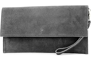 modamoda de- ital. Borsa in pelle Clutch Underarm Bag Borsa da sera in pelle metallizzata M106-151