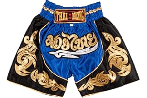 MUAY NATION Shorts de Boxe Thaï pour Enfants (2 à 12 Ans) Filles et garçons, Shorts pour Muay Thaï, MMA, Arts Martiaux