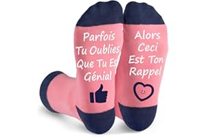 FLYWIND Cadeau Femme Anniversaire Chaussettes Fantaisie 39-42 Cadeau Maman Enceinte Original Cadeaux Femme pour Noël Fête des Mères