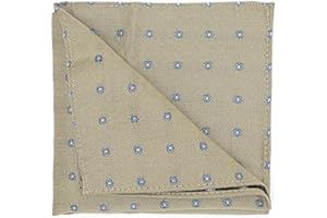 BRERA 67 - Fazzoletto da Taschino Elegante in Seta, Fazzoletti per Abiti e per Giacche 25X25 cm, Accessorio Uomo per Cerimonie e Matrimoni, Pochette Classica