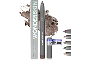 Wonderskin IYKYK Bâton De Fard À Paupières – Bâtons De Fard À Paupières Longue Tenue, Scintillant, Résistant Aux Chocs Et Imperméable, avec Taille-Crayon Intégré (Cendre)