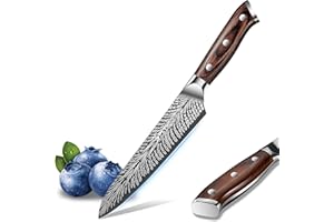 Plys Coltelli da Cucina Professionali Giapponese 13.5cm: Coltello Chef Multiuso per Verdure