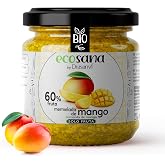 ECOSANA JAM EXTRA MANGO SUGAR FREE CERTIFIED BIO by Drasanvi - VEGAN | Extra Mango without Added Sugar, BIO Certified, High F