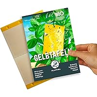 Plantura Gelbtafeln, 40 kleine Gelbsticker, insektizidfrei & geruchlos, gegen Trauermücken & andere Fliegende Schädlinge