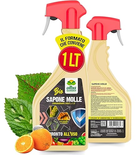 Sapone Marsiglia Bioki Con Rose - Per Piante Fiorite, Trattamento Rinforzante E Anti-Parassiti - Foto 8