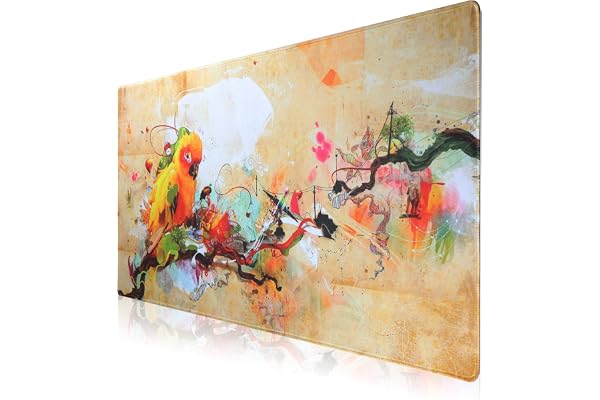 Jahosin XXL Gaming Mouse Pad,Base en Caoutchouc antidérapante,Tapis de Bureau d'ordinateur imperméable de Surface Lisse pour PC,Mac,Ordinateur Portable-Bords Cousus pour Le Jeu,Bureau,Maison