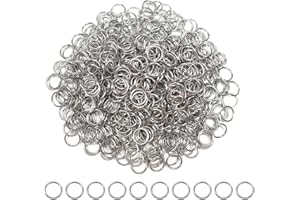 ‎TOAOB THE ONE AND ONLY BABY TOAOB 500 Stück Jump Ringe Spaltringe 6mm Edelstahl Sprungringe Offene Biegeringe Verbindungsringe für DIY Schmuckherstellung Halsketten Armband Schlüsselanhänger