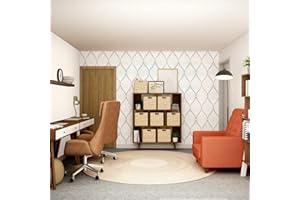 JOLIHOME Papier Peint Argenté et Blanc à Motif Géométrique Moderne et Minimaliste Papier Peint Vinyle Autocollant Imperméable pour Salle de Bain Salon Stickers pour Meubles 44,5x500cm