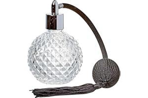 COCKTAIL7 Spruzzatore Bitter Vetro 10cl Vaporizzatore Spray Vintage Pompetta Tessuto Nero Diffusore Aromi Cocktails & Mixology