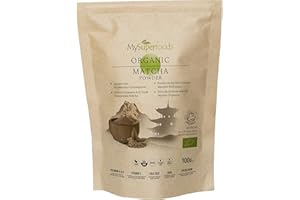 MySuperfoods Organic Matcha Green Tea (100g), Natural Energy Drink & Ergogenic Aid