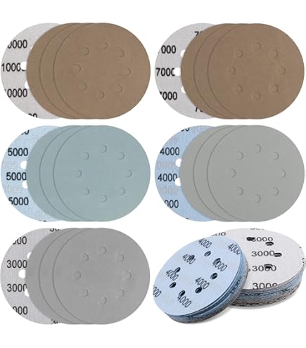 Disco Abrasivo 3M Trizact Hookit 30806 | Grado 8000 | 15.2 Cm (6 Pollici) | Per Levigatura Vernice | Schiuma Per Finiture Super Lisce