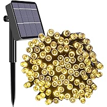 Solar Powered String Lights - 72ft 200LED Waterproof Fairy Lights With 8 Modes