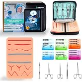 Realistic Suture Kit with Vein Pad and Free Cutting Area - Surgical Suture Kit for Practicing Sutures and Venous Puncture, Pr