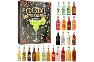 DAZZTIME Calendario de Adviento 2D 2025,Calendario de Cuenta Regresiva de 24 Días,Calendario de Cuenta Atrás de 24 Días,Calendario de Adviento de Navidad 2025,por el mundo de los Sabores del Whisky