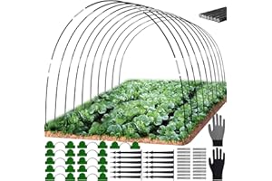 SUNSHINE SMILE Polytunnel for Raised Bed, Plant Tunnel Arches for Raised Bed, 50 Pieces Tunnel Arches Raised Bed, Plant Tunnel for Raised Bed, Greenhouse Tyres for Raised Bed, Greenhouse Tunnel Arches