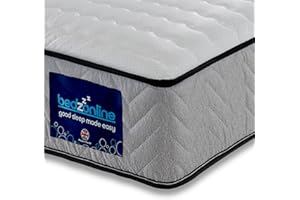 BEDZONLINE Affordable Hydro Sprung Mattress – 3FT | Medium/Soft Feel | Quality Comfort at Budget Prices Sleep Types | Breathable Design & Supportive Sleep