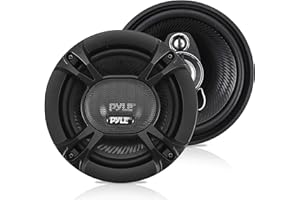 Pyle Car Stereo Speakers 240W 3-Way – 13.34 cm Triaxial Loudspeakers, Universal OEM Replacement for Vehicle Door/Side Panel, Pro Audio Sound, Black (Pair)