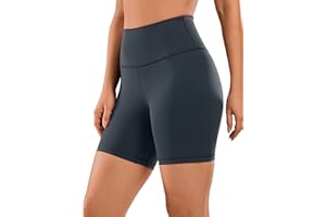 CRZ YOGA Naked Feeling Damen Kurze Yoga Leggings High Waist Blickdicht Fithess Shorts Radlerhose Sporthose - 7/10/15/20cm