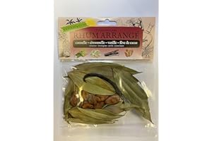 KREOL974 PREPARATION POUR RHUM ARRANGE CANNELLE CITRONNELLE VANILLE FAIVE DE CACAO