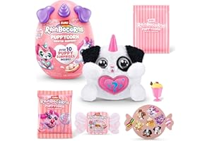 Rainbocorns Puppycorn Scent Surprise, Dalmatian, by ZURU Surprise Unboxing Soft Toy, Scented Puppy Plush for Girls (Dalmatian)
