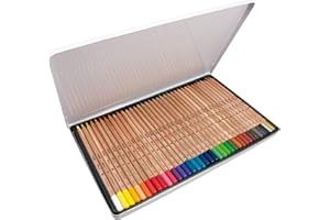 MILAN Caja metálica 36 lápices de colores con mina grande Ø3,5 mm 213, multicolor