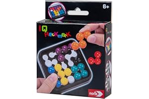 Noris 606134746 - IQ Heckmeck (Logikspiel ab 6 Jahre) - cleveres Denkspiel für 1 Person im praktischen Mitnahme-Format, Gehirnjogging für Kinder und Erwachsene
