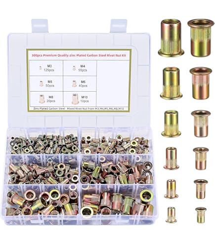 SENDERPICK Set Di Dadi Per Rivetti Da 1200 Pezzi, Dadi Per Rivetti - Foto 13